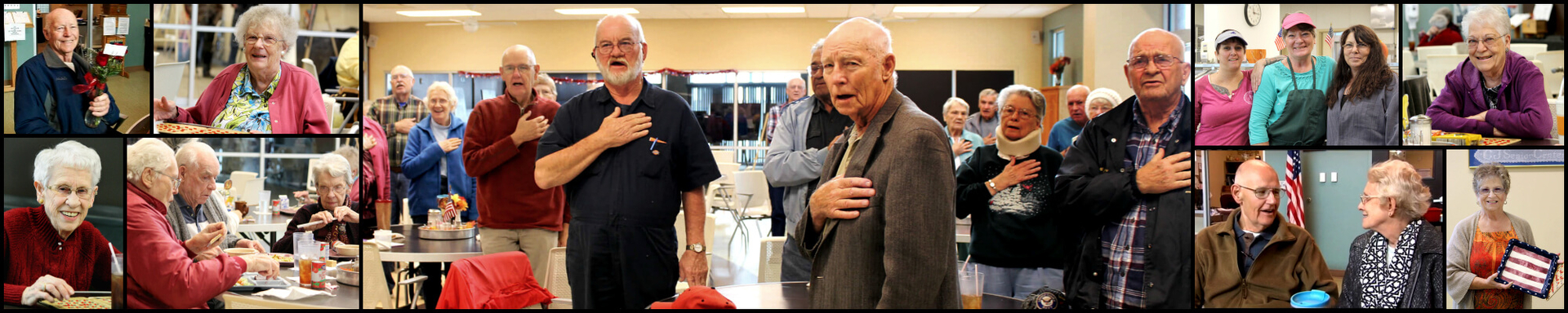 photos of seniors at the senior center