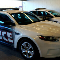 carl junction police cruisers in garage